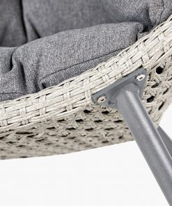 Pacific Lifestyle Stone Grey St Kitts Single Nest Chair