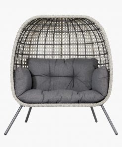 Pacific Lifestyle Stone Grey St Kitts Double Nest Chair