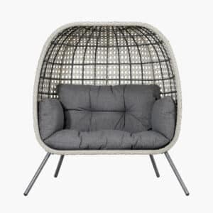 Pacific Lifestyle Stone Grey St Kitts Double Nest Chair