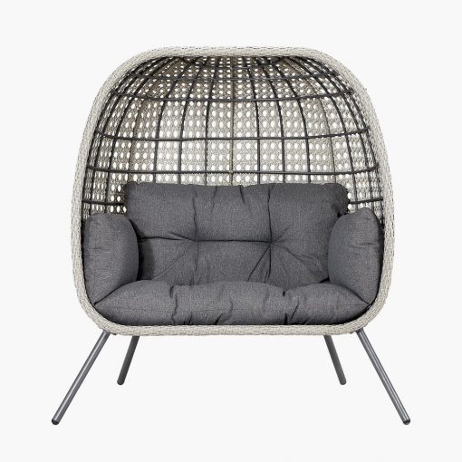 Pacific Lifestyle Stone Grey St Kitts Double Nest Chair