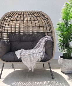 Pacific Lifestyle Stone Grey St Kitts Double Nest Chair