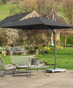 Pacific Lifestyle Voyager T2 2.7m Square Anthracite Parasol