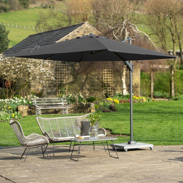 Pacific Lifestyle Voyager T2 2.7m Square Anthracite Parasol