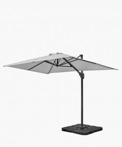 Pacific Lifestyle Voyager T1 3m x 2m Oblong Luna Grey Parasol