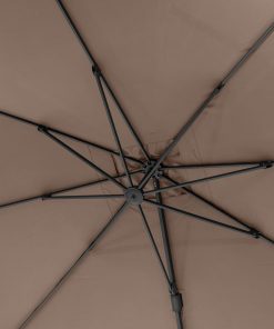 Pacific Lifestyle Challenger T2 3.5 x 2.6m Oblong Taupe Parasol