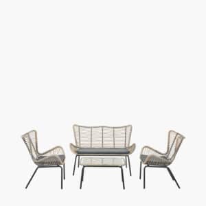 Pacific Lifestyle Fairfield 4 Piece Seating Set