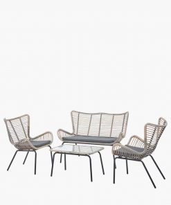 Pacific Lifestyle Fairfield 4 Piece Seating Set