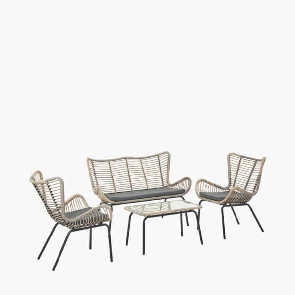 Pacific Lifestyle Fairfield 4 Piece Seating Set