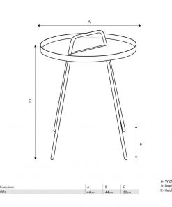 Pacific Lifestyle Black Metal Rio Table