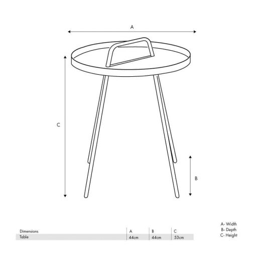Pacific Lifestyle Black Metal Rio Table
