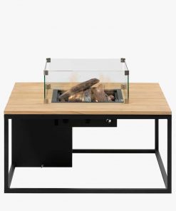 Pacific Lifestyle Cosiloft 100 Black and Teak Fire Pit Table