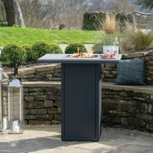 Pacific Lifestyle Cosiloft 100 Black and Grey Fire Pit Bar Table