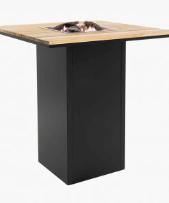 Pacific Lifestyle Cosiloft 100 Black and Teak Fire Pit Bar Table