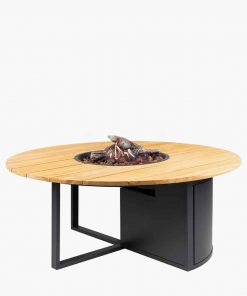 Pacific Lifestyle Cosiloft 120 Black and Teak Round Fire Pit
