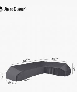 Pacific Lifestyle Platform Aerocover Left Hand 350x275x90xH30/45/70cm high
