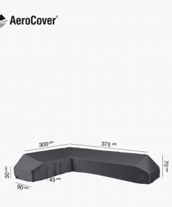 Pacific Lifestyle Platform Aerocover Right Hand 375x300x90xH30/45/70cm high