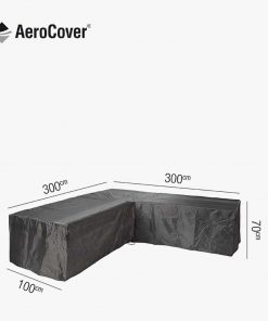 Pacific Lifestyle Lounge Set Aerocover L-Shape 300 x 300 x 100 x 70