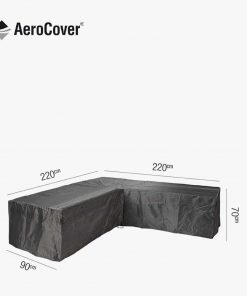 Pacific Lifestyle Lounge Set Aerocover L-Shape 220 x 220 x 90 x 70