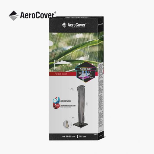 Pacific Lifestyle Free Arm Parasol Aerocover 292 x 60/65cm
