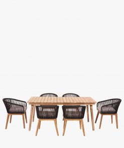 Pacific Lifestyle Honolulu Dining Set Grey