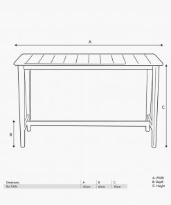 Pacific Lifestyle Honolulu Bar Table