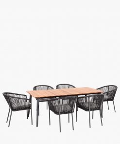 Pacific Lifestyle Reims Dining Set Grey
