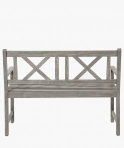 Pacific Lifestyle Cambridge Antique Grey 2 Seater Acacia Wood Bench