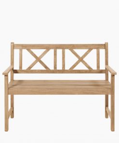 Pacific Lifestyle Cambridge Light Teak 2 Seater Acacia Wood Bench