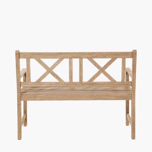 Pacific Lifestyle Cambridge Light Teak 2 Seater Acacia Wood Bench