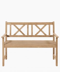 Pacific Lifestyle Cambridge Light Teak 3 Seater Acacia Wood Bench