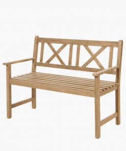 Pacific Lifestyle Cambridge Light Teak 3 Seater Acacia Wood Bench