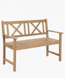 Pacific Lifestyle Cambridge Light Teak 3 Seater Acacia Wood Bench