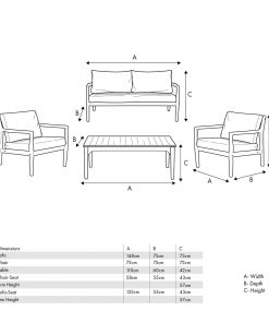 Pacific Lifestyle Malta Lounge Set