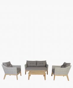 Pacific Lifestyle Larissa Lounge Set Light Kubu Grey