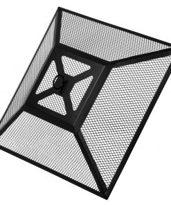 Tepro Large Glenview Black Square Log Fire Pit