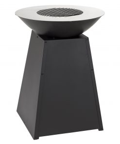 Tepro Waco Log Fireplace with Steel Plancha Ring and Log Store