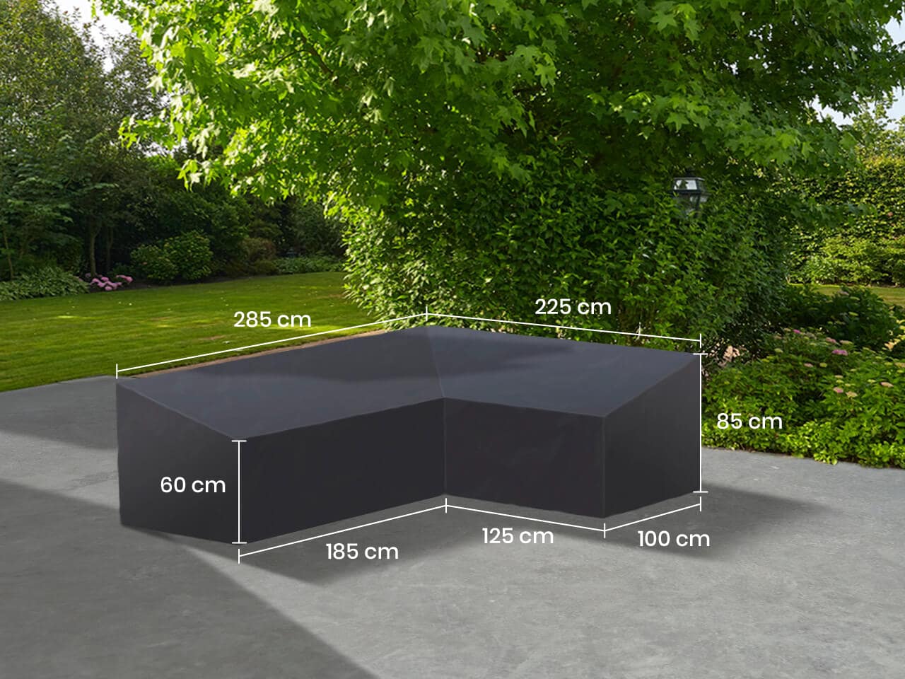 LIFE cover 05 lounge L-shape 285x225x85/60 right