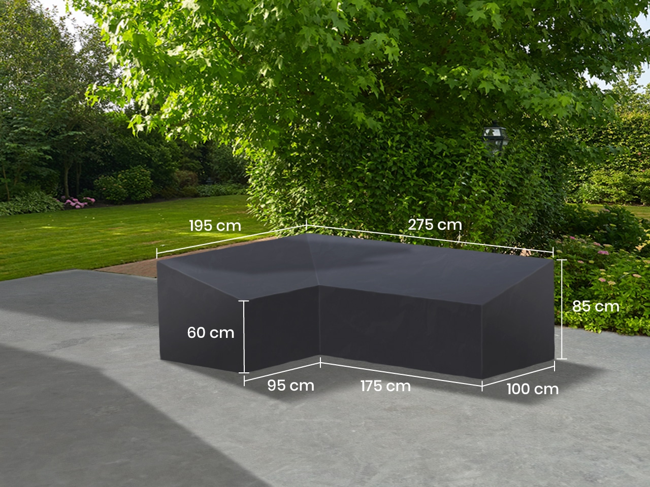 LIFE cover 14 lounge L-shape 195x275x85/60 right
