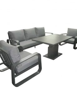 Norfolk Leisure Babingley 3 Seat Lounge with High Gas Adjustable Table