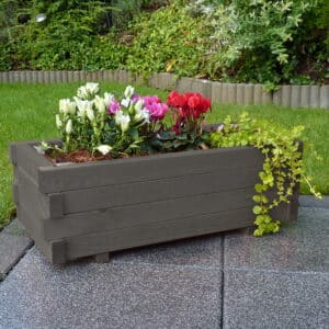 Promex Grey Garden Flower Box Trough