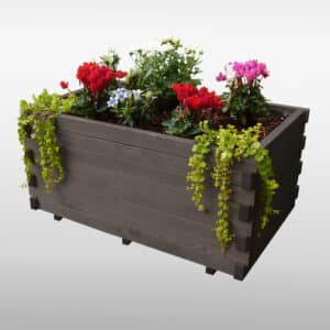 Promex Grey Siena Garden Flower Box Trough