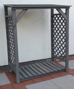 Promex Grey Speyer Modern Firewood Log Store