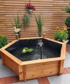 Promex Raised Hexagon Garden Solar Pond Set