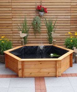 Promex Raised Hexagon Garden Solar Pond Set