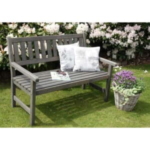 Promex Grey Johanna 2-Seater Garden Bench