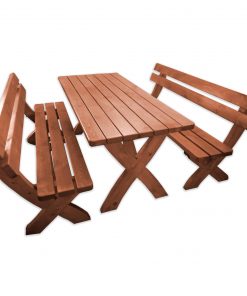 Promex Landsberg Premium Wooden Garden Dining Set