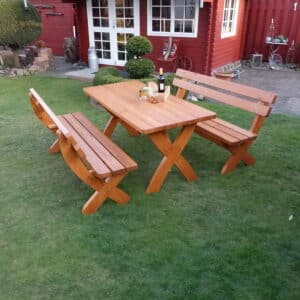 Promex Landsberg Premium Wooden Garden Dining Set