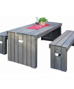 Promex Rotterdam Garden Dining Table and Bench Set