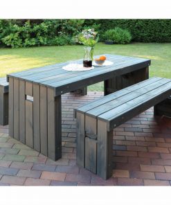 Promex Rotterdam Garden Dining Table and Bench Set