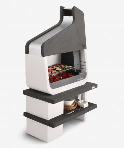 Palazzetti Masonry BBQ Giardino UP – With Wood Brazier and Large Cooking Grill